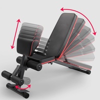 Hot multi-fonction pliable maison oiseau banc fitness chaise dorsale planche fitness équipement stockage réglable haltère banc