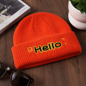 Custom Logo Ski Knit Beanie OEM Embroidery <b>Silicone</b> Label High Quality Unisex Warm Premium Winter Hat Wholesale - Product Image 3