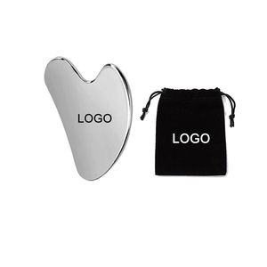 Herramientas para el cuidado de la piel con logotipo personalizado, productos masajeadores de acero inoxidable 304, herramienta Gua Sha en forma de corazón, <span class=keywords><strong>Guasha</strong></span> de acero inoxidable - Product Image 1