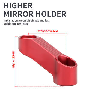 <span class=keywords><strong>Adaptateur</strong></span> universel de montage de rétroviseurs de <span class=keywords><strong>moto</strong></span> M10 CNC en aluminium - Product Image 5