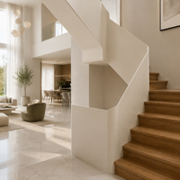 Escalier en spirale modulaire en métal peint à faire soi-même, escaliers préfabriqués, design minimaliste moderne, garde-corps d'escalier plié sur mesure, modèle 3D