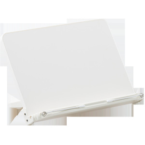 Desktop Reading Rack Plastic 33.6cm X 23.3cm White Multi Functional Book Holder Stationery Organizer For Study And Office Use - Product Image 1