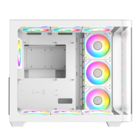 Nouveautés d'usine Boîtier de PC de jeu en verre trempé incurvé Boîtier d'ordinateur pour joueur Qualité fiable Grand boîtier de jeu en cube