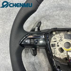 Volante in Pelle Perforata di Alta Qualità per Audi C7 C8 A6 A7 RS6 RS7 A8 S6 S4 S5 RS3 RS4 A3 A4 A5 S3 S4 RS3 RS4 Q5 Q3 <span class=keywords><strong>Q2</strong></span> - Product Image 4
