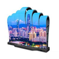 Pantalla led flexible P1.58 P2 P3, para interior, a todo color, suave