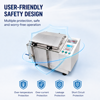 Agitador Ultrasónico Digital Cenlee con Baño de Agua, Calentamiento de 1800W, 40KHz, 600W, 300RPM, Temperatura Constante, Agitador de Laboratorio para Investigación