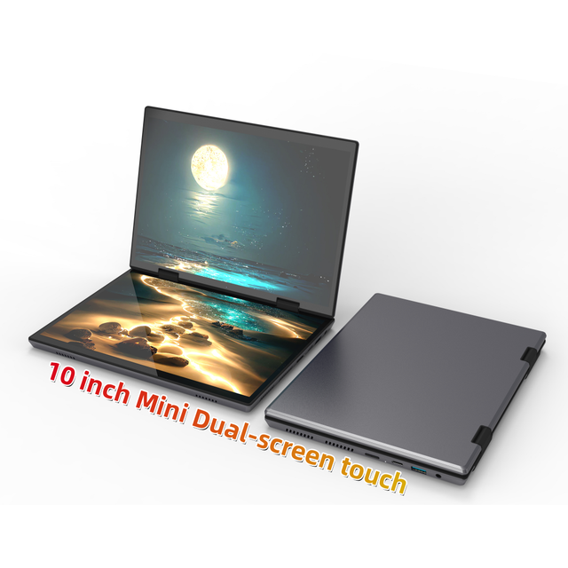 Hot Selling 10.5+10.5inch Business YOGA Intel N95 12th 3.4GHZ DDR4 Dual Screen Win 11 Pro 2 in 1 Laptop Screen 16GB Mini Laptop