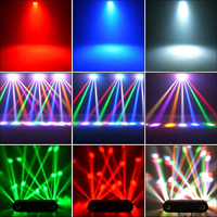 3 PCS 150W Dual Bee Eye 5-en-1 Multi-effets T-bar Lumière de scène DJ DMX activée par le son avec télécommande pour soirées disco