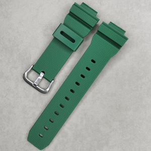Bracelet de montre en caoutchouc plastique populaire de 18 mm pour la série DW6900, bracelet de montre en caoutchouc <span class=keywords><strong>DW</strong></span> <span class=keywords><strong>6900</strong></span> avec boucle en acier argenté - Product Image 2
