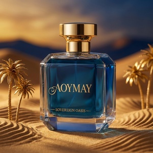 Botella <span class=keywords><strong>de</strong></span> Perfume Vacía <span class=keywords><strong>de</strong></span> Vidrio <span class=keywords><strong>de</strong></span> 100 ml con Tapa Magnética y Pulverizador, Envase Elegante <span class=keywords><strong>de</strong></span> Forma Irregular - Product Image 1