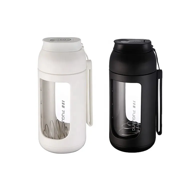 Fuguang 600ML umwelt freundliche Shaker-Flasche Klare Kunststoff-Protein-Shaker-Flasche für Fitness studio und Sport