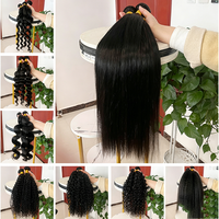 Mavis – Cheveux Humains Bruts Vierge Remy Brésiliens et Vietnamiens Non Traités, Double Trame Faite à la Machine, Faisceaux de Qualité OEM Fiable pour la Communauté des Festivals