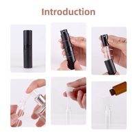 Vaporisateur de parfum rond en métal torsadé de 8ml, atomiseur de parfum rechargeable portable en aluminium