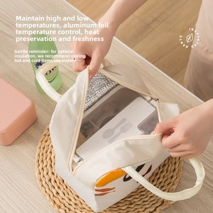 Borsa Termica Portatile in Tessuto Oxford con Stampa Cartoon, Grande Capacità, per Pranzo, Lavoro, Scuola, Bento Box - Product Image 3