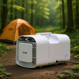 Climatiseur portable Vevor 4250 Btu, refroidissement uniquement, avec télécommande et minuterie, pour le camping et l'extérieur - Product Image 2