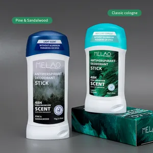 Label pribadi perawatan kulit deodoran Antiperspirant produsen Vegan wangi alami pemutih pria Desodorantes stik organik
