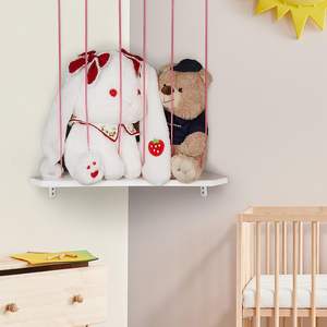 Armoire de rangement pour animaux en <span class=keywords><strong>peluche</strong></span> à longueur réglable Étagère à jouets de zoo en bois tendre pour chambre à coucher Grand porte-jouets en <span class=keywords><strong>peluche</strong></span> d'angle - Product Image 4