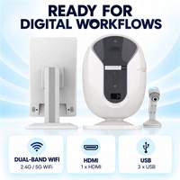 Mesin Analisa Kulit Profesional dengan Layar Sentuh Lipat Besar 20,5 Inci, Kamera 36MP, Peralatan Analisa Wajah Multi Spektrum