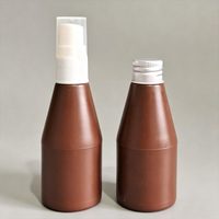 Bouteille pulvérisateur conique semi-couverte de 60 ml, bouteille en plastique PE pour nettoyant, pulvérisation latérale, bouteille en plastique à pression pour distribution
