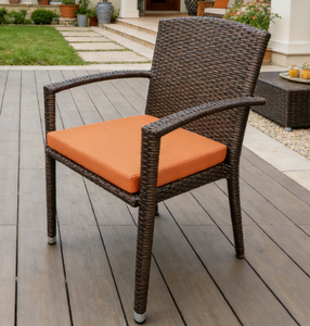 Muebles modernos y populares para balcón, <span class=keywords><strong>sillas</strong></span> de patio, muebles de jardín, silla de ratán para exteriores con cojín - Product Image 1