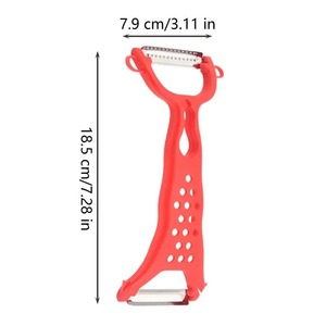 Éplucheur de légumes en acier inoxydable, éplucheur de pommes de terre, râpe à carottes multifonction à double tête, outils pour fruits, accessoires de cuisine - Product Image 2