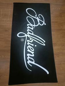 Serviettes de plage carrées en coton 100% super doux, respirantes, à séchage rapide, imprimées par sérigraphie réactive, personnalisables, vente en gros, promotionnelles - Product Image 4