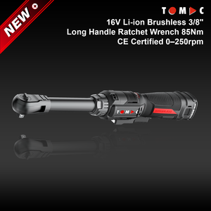 ประแจวงล้อไร้สาย TOMAC <span class=keywords><strong>Pro</strong></span> 16V Li-ion Brushless ขนาด 3/8 นิ้ว ด้ามยาว แรงบิด 85 นิวตันเมตร ได้รับการรับรองมาตรฐาน CE สำหรับงานซ่อม/ประกอบรถยนต์ - Product Image 1