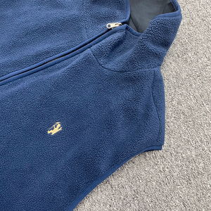 Vestes pour hommes doublées de polaire double face, logo personnalisé, coupe-vent, chaudes, décontractées, sans manches, pour l'extérieur - Product Image 6