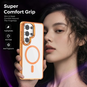 Funda Magnética Transparente de Alta Calidad para Teléfono Móvil <span class=keywords><strong>Samsung</strong></span> S26 Ultra S25 S24 <span class=keywords><strong>A35</strong></span> A37 A55, Carcasa Trasera Suave Transparente a Prueba de Golpes - Product Image 2