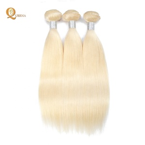 <span class=keywords><strong>Rubio</strong></span> ruso frontal trama materias primas paquetes de armadura del pelo humano 613 pelo de <span class=keywords><strong>la</strong></span> Virgen - Product Image 5