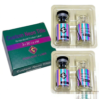 Étiquettes personnalisées pour flacons miniatures de 3 ml, 10 ml, 15 ml, autocollants en vinyle imperméables pour peptides