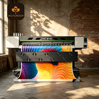 Imprimante numérique éco-solvant multicolore automatique 1800 mm de largeur avec commande par bouton-poussoir pour impression de bannières flexibles
