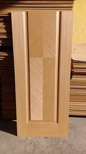 Peau de porte intérieure en panneau de fibres de bois moulé <span class=keywords><strong>6</strong></span> panneaux HDF uni avec design moderne - Product Image 3