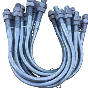 Colliers en U galvanisés à chaud Hebei Xinliang M16*160 M16*210 pour raccords de tuyaux en acier plat - Product Image 2