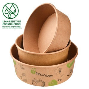 750ml ristorante di insalata da portare via ciotole con coperchio - Product Image 1