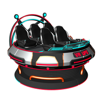 Simulador de OVNI 9D VR Comercial para 5 Jugadores, Plataforma de Movimiento Multijugador, Máquina Arcade Interstellar Voyager para Parques Temáticos
