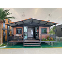 Maison conteneur extensible de 30 pieds, résidence préfabriquée portable pour usage extérieur