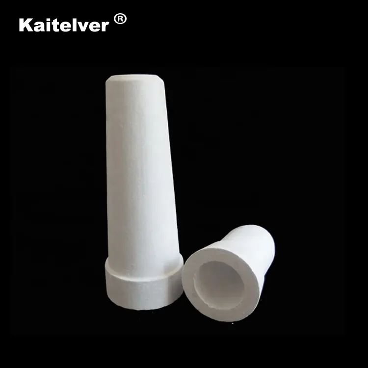Aluminum casting refractory alumina silicate ceramic flow tube for split-flow molten aluminium
