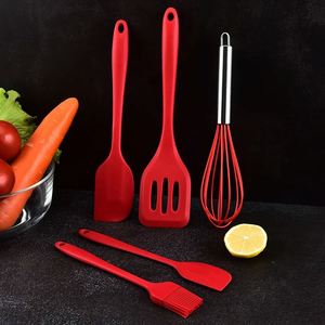 Heat Resistant Silicone 5-Piece Fork Set Dishwasher & Oven Safe for Premium Kitchen Experience - Product Image 4