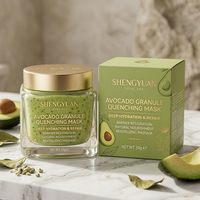 Masque hydratant à l'avocat fermenté de luxe, qualité spa professionnelle, soin du visage nourrissant en profondeur, fournisseur OEM de produits de soin de la peau