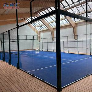 Cancha de Pádel Panorámica Portátil de Nuevo Diseño, para Interiores y Exteriores, Material de Vidrio y Acero, Super Panorámica - Product Image 1