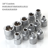 Jeu de 34 embouts Torx mâles et femelles, douilles étoile, douilles E, outil manuel, avec étui de rangement
