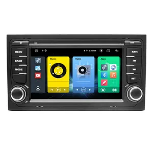 자동차 라디오 안드로이드 아우디 A4 B7 B6 S4 RS4 좌석 Exeo 2000 Carplay 자동 라디오 오디오 자동차 멀티미디어 플레이어 GPS 스테레오 RDS 와이파이