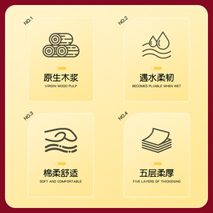 Pañuelos Faciales Zhennuo de 5 Capas, Gruesos y Absorbentes, Toallas de Papel para Cocina en Caja, para Uso Doméstico - Product Image 5