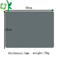 OKSILICONE Sets de table rectangulaires en silicone antidérapants et isolants, tapis de table pliables en silicone pour enfants