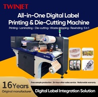 Impresora Digital de Etiquetas CCD Inteligente de Corte Rollo a Rollo, 8 Colores, Tinta UV, para Etiquetas Irregulares
