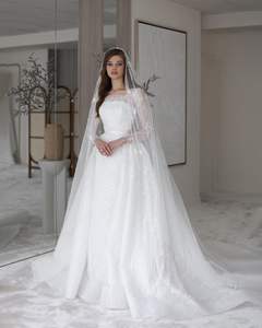 Милое свадебное платье с длинным рукавом в стиле бохо - Product Image 4