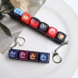 Juego <span class=keywords><strong>de</strong></span> Teclas Personalizadas con Diseño <span class=keywords><strong>de</strong></span> <span class=keywords><strong>Pixel</strong></span> <span class=keywords><strong>Art</strong></span>, Teclas Artesanales <span class=keywords><strong>de</strong></span> Resina con Forma <span class=keywords><strong>de</strong></span> Animales y Frutas Kawaii para Teclado Mecánico, Venta al Por Mayor OEM - Product Image 4