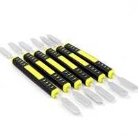 Ensemble de 6 barres à levier en métal, outil de réparation de téléphone portable à accès direct, pour le démontage, le retrait de la coque de tablette, l'ouverture de l'écran, matériel