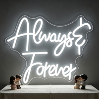 Enseigne néon LED personnalisée en acrylique « Toujours et pour toujours », étanche IP67, DC12V, pour mariage, fiançailles, décoration intérieure, livraison directe